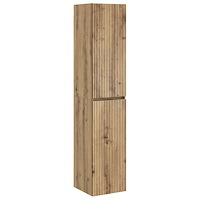 vidaXL Väggmonterat Badrumsskåp Artisan-ek 33 x 34,5 x 160 cm