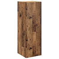 vidaXL Väggmonterat Badrumsskåp Gammalt trä 33 x 34,5 x 60 cm
