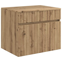 vidaXL Väggmonterat Badrumsskåp Artisan-ek 59 x 44,5 x 50 cm