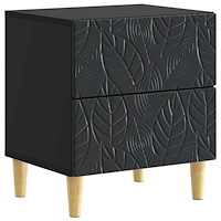 vidaXL Sängbord Svart 43 x 34,5 x 48 cm Konstruerat trä