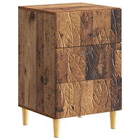vidaXL Sängbord Gammalt trä 43 x 39,5 x 66,5 cm Konstruerat trä