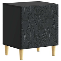 vidaXL Sängbord Svart 43 x 34,5 x 50 cm Konstruerat trä