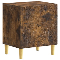 vidaXL Sängbord Rökt ek 43 x 34,5 x 50 cm Konstruerat trä