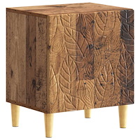 vidaXL Sängbord Gammalt trä 43 x 34,5 x 50 cm Konstruerat trä