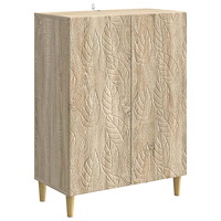 vidaXL Sideboard Sonoma-ek 66 x 34,5 x 90 cm Konstruerat trä