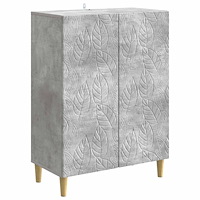 vidaXL Sideboard Betonggrå 66 x 34,5 x 90 cm Konstruerat trä