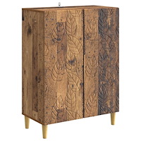 vidaXL Sideboard Gammalt trä 66 x 34,5 x 90 cm Konstruerat trä