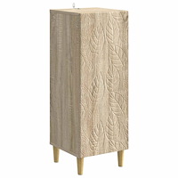 vidaXL Sideboard Sonoma-ek 33 x 34,5 x 90 cm Konstruerat trä