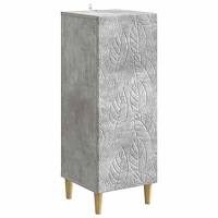 vidaXL Sideboard Betonggrå 33 x 34,5 x 90 cm Konstruerat trä