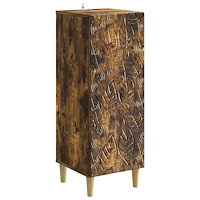 vidaXL Sideboard Rökt ek 33 x 34,5 x 90 cm Konstruerat trä