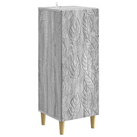 vidaXL Sideboard Grå Sonoma 33 x 34,5 x 90 cm Konstruerat trä