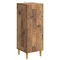 vidaXL Sideboard Gammalt trä 33 x 34,5 x 90 cm Konstruerat trä