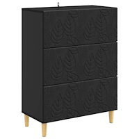 vidaXL Lådans skåp Svart 66 x 34,5 x 90 cm Konstruerat trä