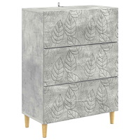 vidaXL Lådans skåp Betonggrå 66 x 34,5 x 90 cm Konstruerat trä