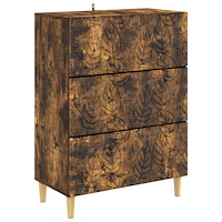 vidaXL Lådans skåp Rökt ek 66 x 34,5 x 90 cm Konstruerat trä