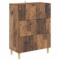 vidaXL Lådans skåp Gammalt trä 66 x 34,5 x 90 cm Konstruerat trä