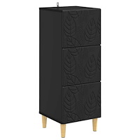 vidaXL Lådans skåp Svart 33 x 34,5 x 90 cm Konstruerat trä