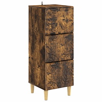 vidaXL Lådans skåp Rökt ek 33 x 34,5 x 90 cm Konstruerat trä