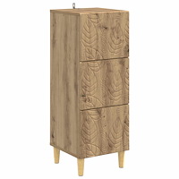 vidaXL Lådans skåp Artisan-ek 33 x 34,5 x 90 cm Konstruerat trä