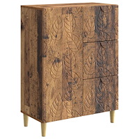 vidaXL Sideboard Gammalt trä 66 x 34,5 x 90 cm Konstruerat trä