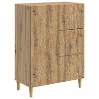 vidaXL Sideboard Artisan-ek 66 x 34,5 x 90 cm Konstruerat trä