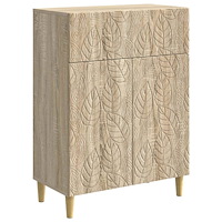 vidaXL Sideboard Sonoma-ek 66 x 34,5 x 90 cm Konstruerat trä