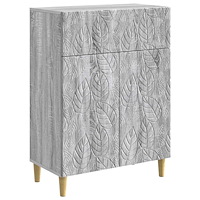 vidaXL Sideboard Grå Sonoma 66 x 34,5 x 90 cm Konstruerat trä