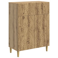 vidaXL Sideboard Artisan-ek 66 x 34,5 x 90 cm Konstruerat trä