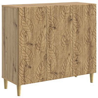 vidaXL Sideboard Artisan-ek 89 x 34,5 x 80 cm Konstruerat trä