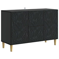 vidaXL Sideboard Svart 89 x 34,5 x 60 cm Konstruerat trä