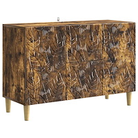 vidaXL Sideboard Rökt ek 89 x 34,5 x 60 cm Konstruerat trä