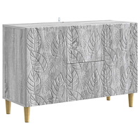 vidaXL Sideboard Grå Sonoma 89 x 34,5 x 60 cm Konstruerat trä