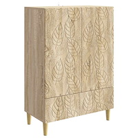 vidaXL Sideboard Sonoma-ek 66 x 34,5 x 95 cm Konstruerat trä