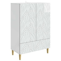 vidaXL Sideboard Vit högglans 66 x 34,5 x 95 cm Konstruerat trä