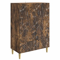 vidaXL Sideboard Rökt ek 66 x 34,5 x 95 cm Konstruerat trä