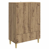 vidaXL Sideboard Artisan-ek 66 x 34,5 x 95 cm Konstruerat trä