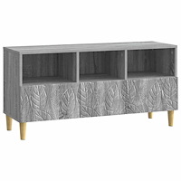 vidaXL TV-skåp 102 x 34,5 x 50 cm Grå Sonoma Konstruerat trä