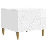 vidaXL Kaffeebord Vit högglans 50 x 49 x 40 cm Konstruerat trä