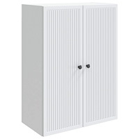 vidaXL Väggmonterat skåp Vit 66 x 34,5 x 90 cm Konstruerat trä