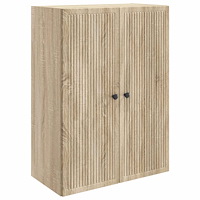 vidaXL Väggmonterat skåp Sonoma-ek 66 x 34,5 x 90 cm Konstruerat trä