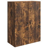 vidaXL Väggmonterat skåp Rökt ek 66 x 34,5 x 90 cm Konstruerat trä