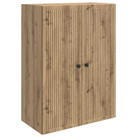 vidaXL Väggmonterat skåp Artisan-ek 66 x 34,5 x 90 cm Konstruerat trä