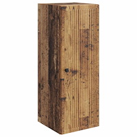 vidaXL Väggmonterat skåp Gammalt trä 33 x 34,5 x 90 cm Konstruerat trä