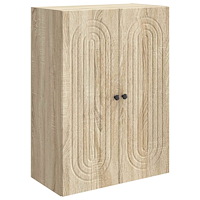 vidaXL Väggmonterat skåp Sonoma-ek 66 x 34,5 x 90 cm Konstruerat trä