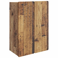vidaXL Väggmonterat skåp Gammalt trä 66 x 34,5 x 92 cm Konstruerat trä