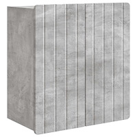 vidaXL Väggmonterat skåp Betonggrå 59 x 31 x 64 cm Konstruerat trä