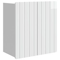 vidaXL Väggmonterat skåp Vit högglans 59 x 31 x 64 cm Konstruerat trä