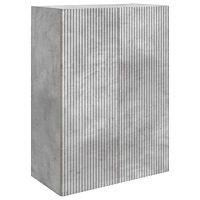 vidaXL Väggmonterat skåp Betonggrå 66 x 34,5 x 90 cm Konstruerat trä