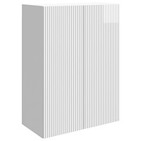 vidaXL Väggmonterat skåp Vit högglans 66 x 34,5 x 90 cm