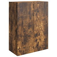vidaXL Väggmonterat skåp Rökt ek 66 x 34,5 x 90 cm Konstruerat trä